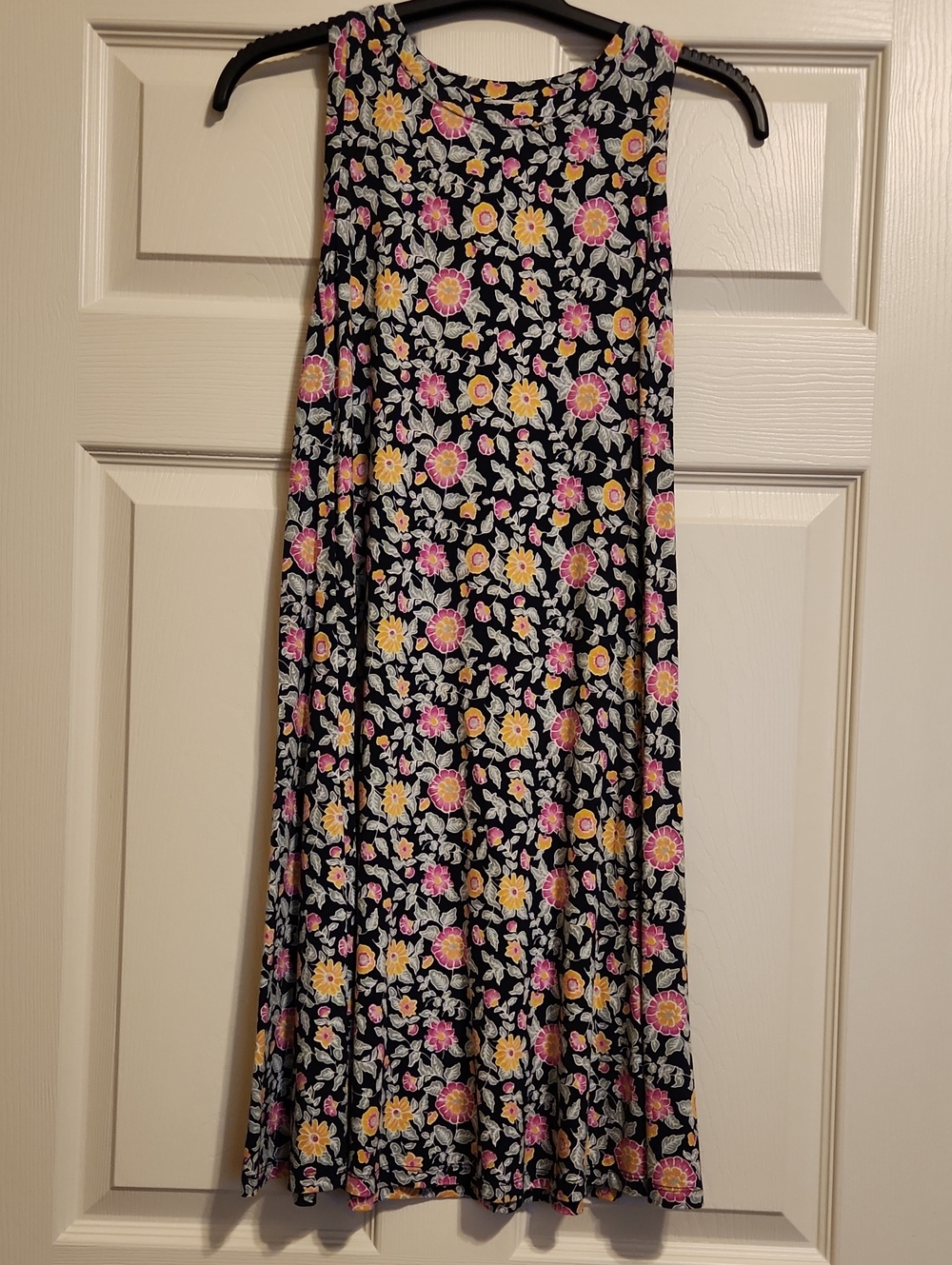 LOFT Outlet Floral Sleeveless Swing Dress, Like New, XXSP
